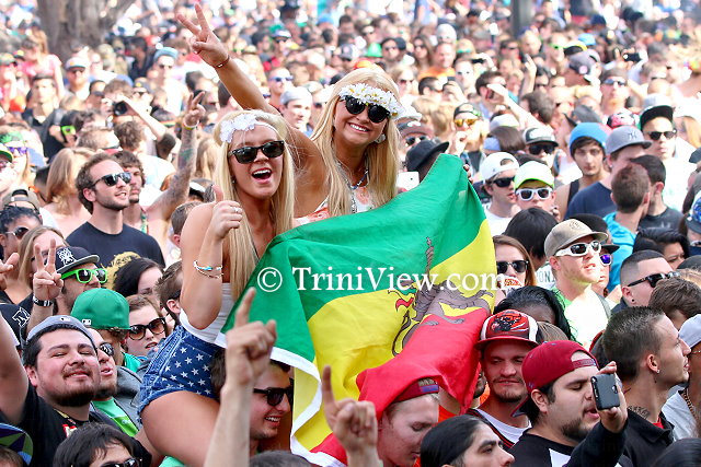 Cross-section of participants at the 4/20 Rally